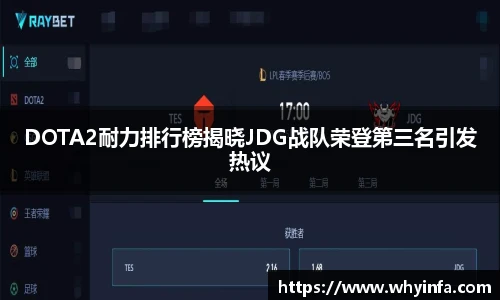 DOTA2耐力排行榜揭晓JDG战队荣登第三名引发热议